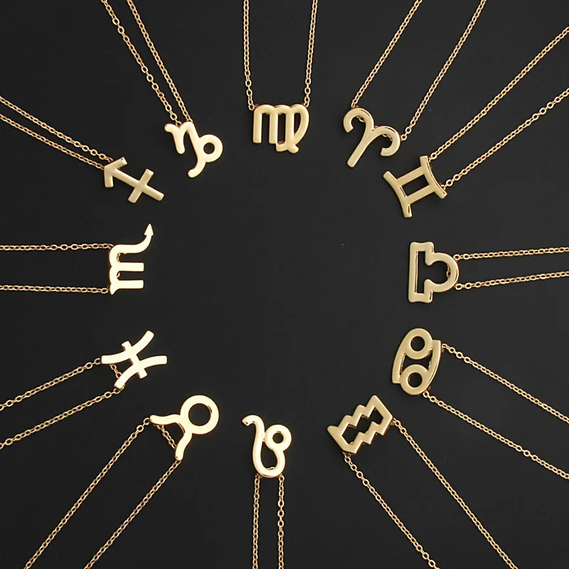 Women Elegant 12 Constellation Pendant 