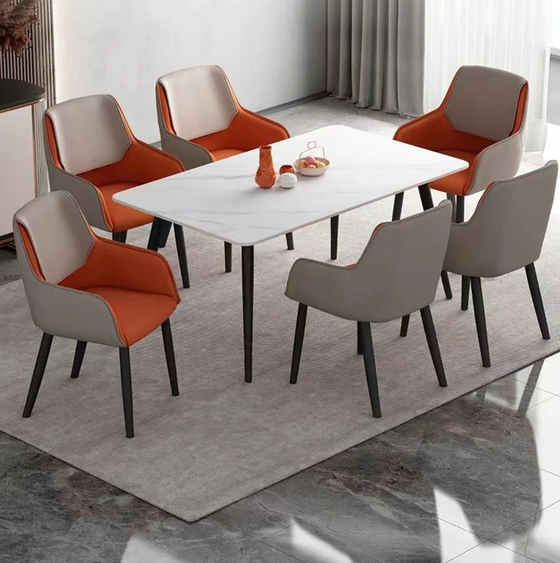 Wholesale Dining Chair Modern cafe Furniture Metal Nordic Dining Chair for dining room