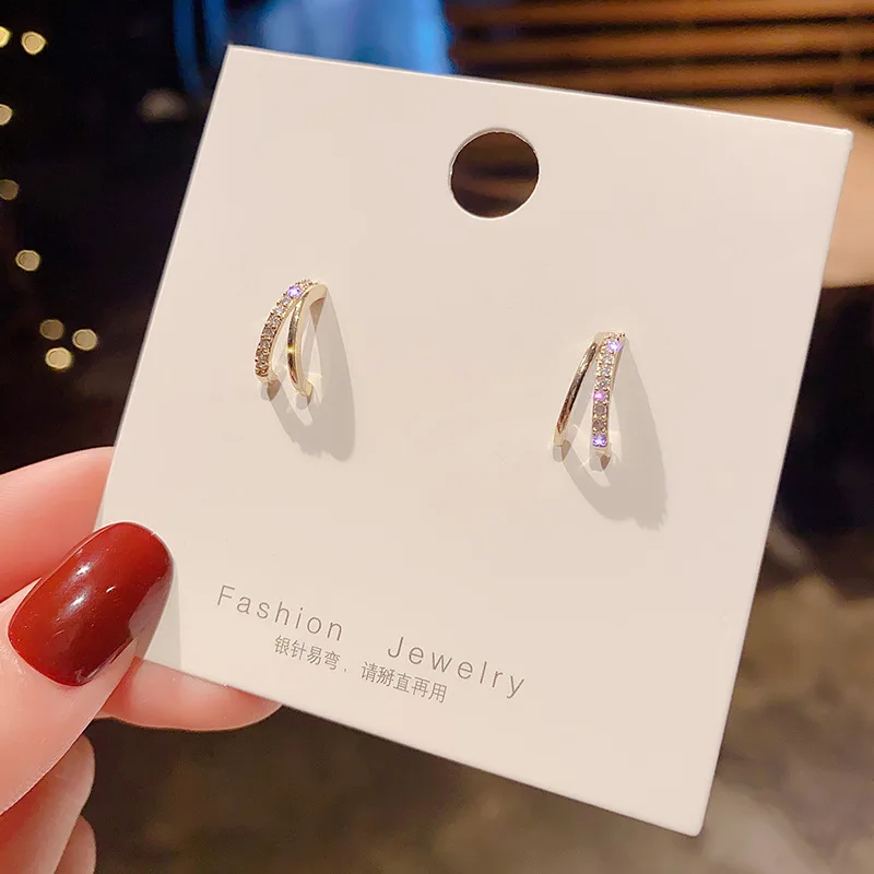 small  Stud earrings  fashion  South Korea  temperament  earrings  contracted  online celebrity  Ins wind  earrings  female