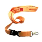 China Fabric Lanyard China Manufacture Custom Polyester Teacher Lanyard Fabric Kids Lanyard Emboss