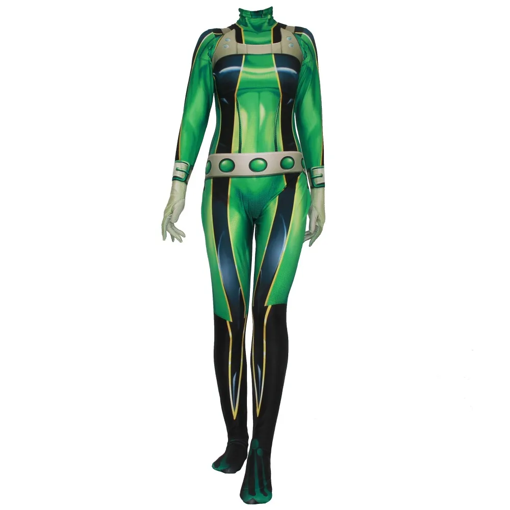 My Hero Academia Froppy Tsuyu Asui Cosplay Costume Spandex Zentai Suit  Women Girls Boku no Hero Academia Bodysuits Kids/Adults| Alibaba.com