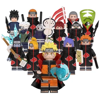 NARUTOS Mini Figures Japanese Manga Animation Figure Mini Block Set  Assembled Toy Ninja Blocks Bricks Building Block Toy