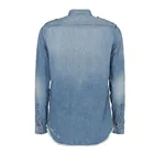 Cotton Long Sleeve Wholesale Men's Cotton Slim Casual Shirt Long Sleeve Button Up Denim Dress Shirt