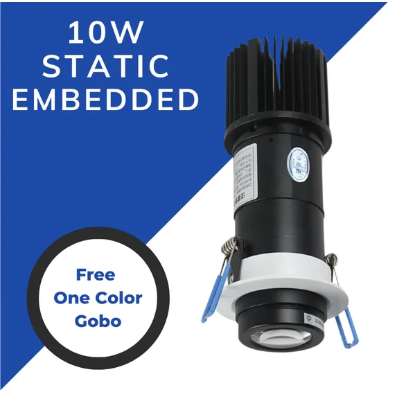 Waterproof Static Gobo Advertising Light Building Wall Projection Logo Floor Projector Waterproof