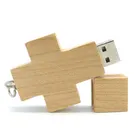 Usb Drive Usb Drive Stick High Quality USB Flash Drive Pendrive 4G 8G Cross Shape Wooden USB Sticks