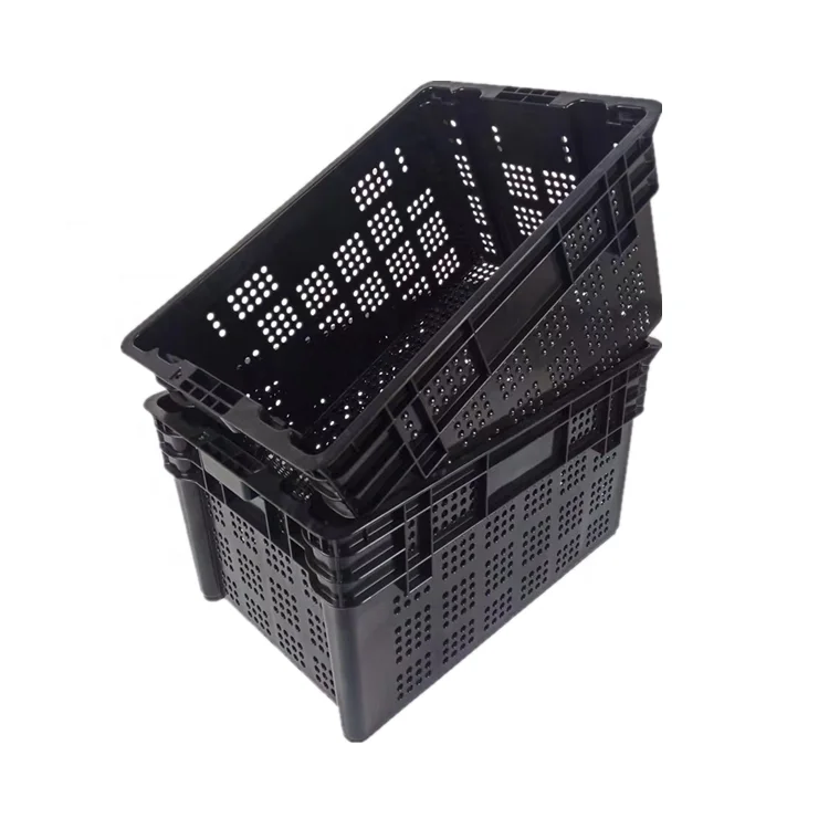 Manufacturer Wholesale Durable Storage Container Plastic Vegetable Crates factory