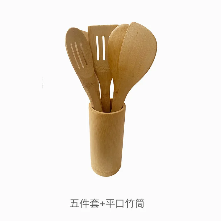 Non stick Kitchen Cooking Set Premium Quality 6-Piece Wooden Bamboo Kitchen Utensil Sets