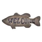 Welcome Resin Wood Fish Welcome Plaque Welcome Sign For Front Door Welcome Sign