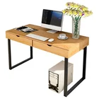 2 Table Simple Design Latest Fashion Office Furniture 2 Drawers Wooden Steel Office Computer Desk Table For Home Office