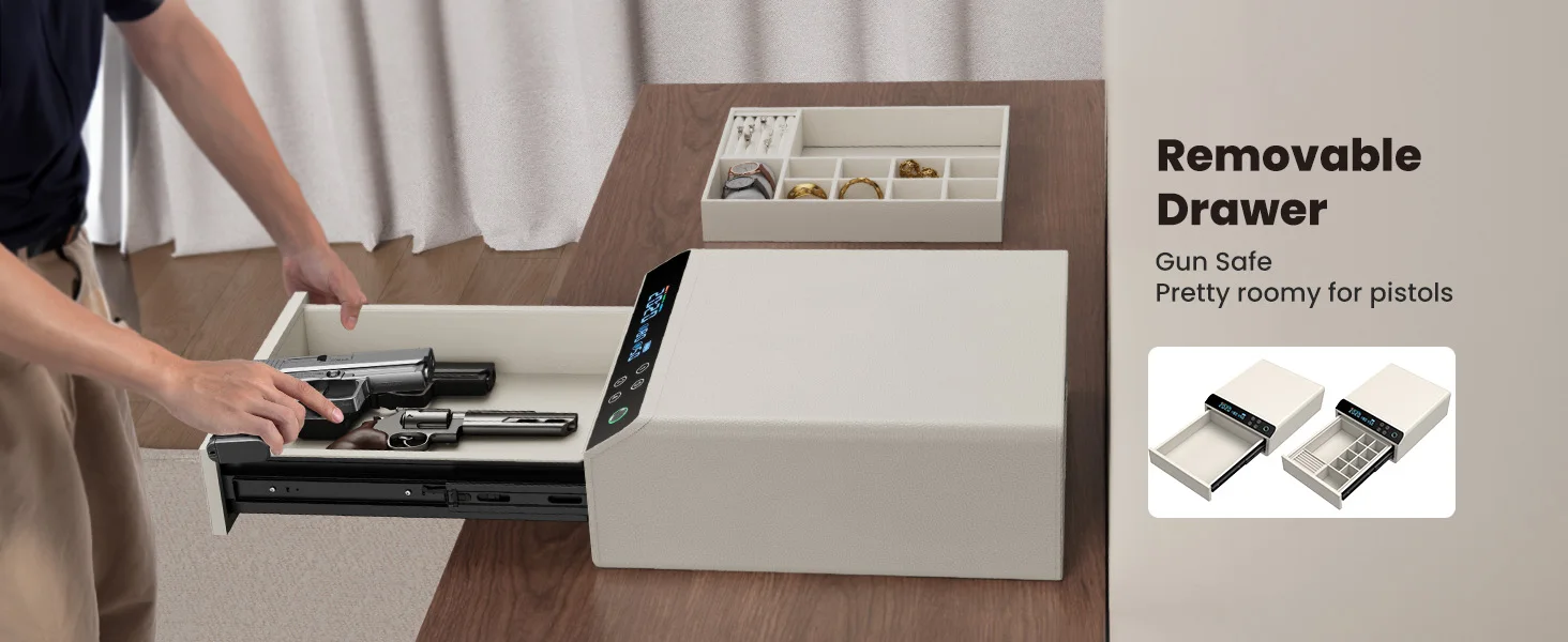 CEQSAFE Europe Market High-end Password Locker Leather Bluetooth Drawer Safe Jewelry Watch Winder Safe Box supplier