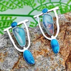 Natural Stone Earrings Earring Manufacturer European And American Fashion Marble Natural Stone Earrings