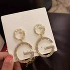 Gg Fashion Earrings Trend Designer Brand Metal Gold GG Earrings CC Jewelry Earings For Women 2021