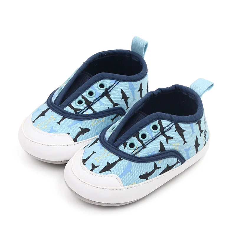 Cartoon Printed Baby Shoes Slip-on Infants Canvas Shoes Spring and Autumn Non-slip Toddler Shoes details