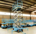 Manual Scissor Lift Price TZS Hydraulic Mobile Manual Vertical Simple Scissor Lifting Up Mechanism With Good Price
