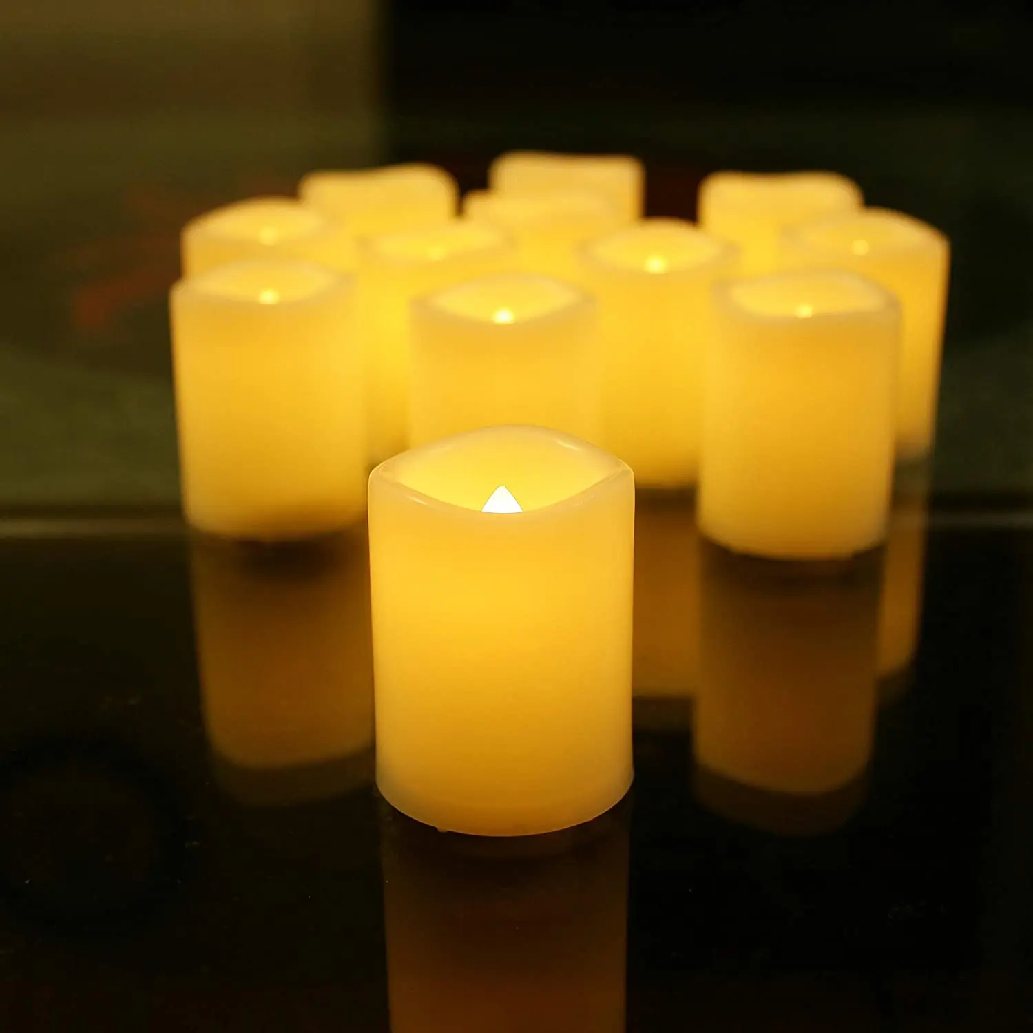 36 Pack Flameless Battery Operated Led Votive Candles Flickering