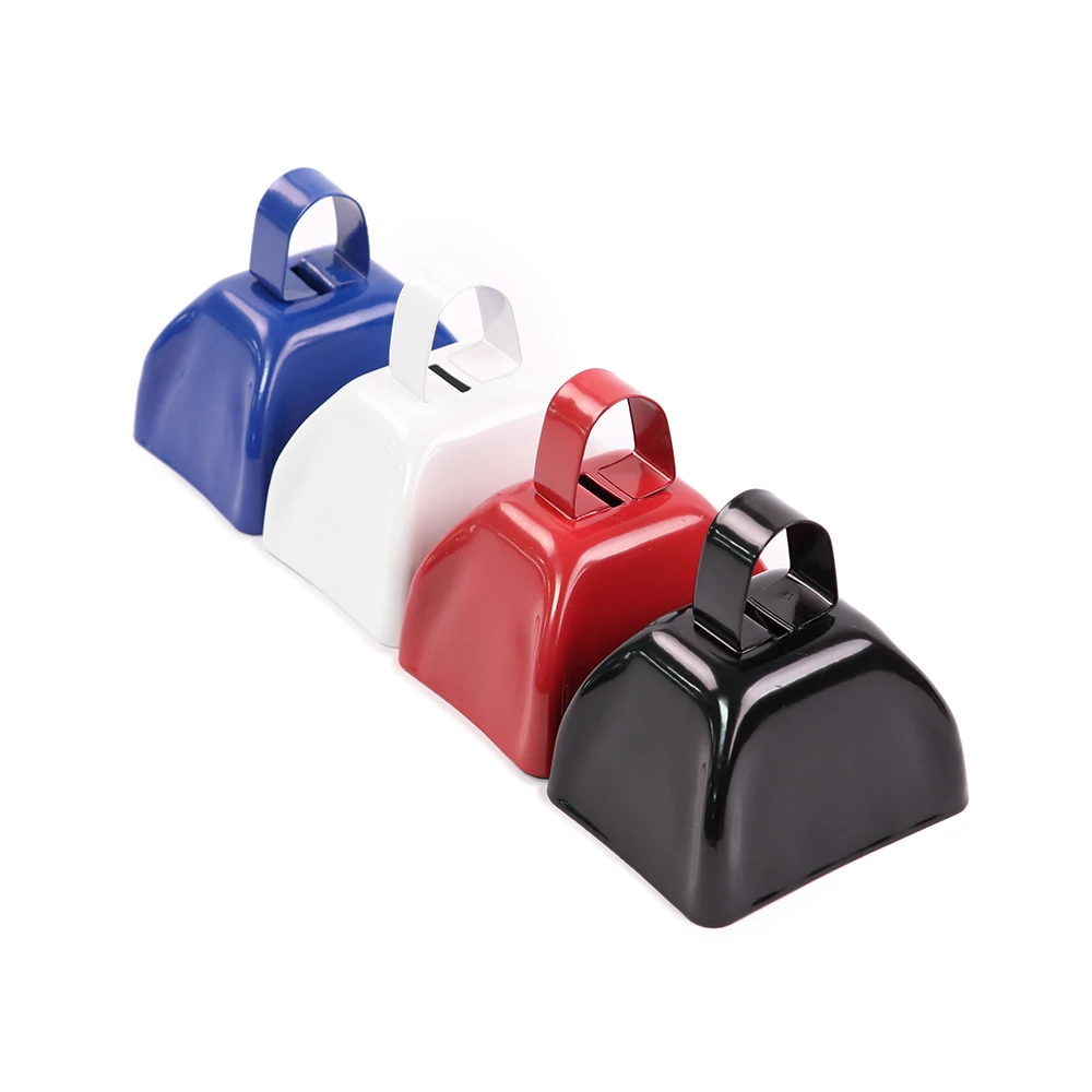 Custom Logo Printed Noise Maker Cow Bell For Sporting Events Noisemaker Metal Cowbell