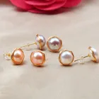 Stud Fresh Water AAA Pearl Stud Earring Size From 7 Mm To 10.5mm