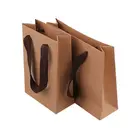 Gift Paper Bag Cheap Customize Logo Gift Red Kraft Paper Bag For Wine Bottle