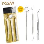3 Pcs Tool Kit Stainless Steel 3 PCS Surgical Hygiene Dental Tool Kit