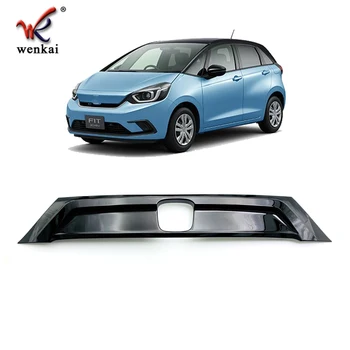 ABS Piano Black Rear Tail Trunk Lid Moulding Trim For Honda Fit Jazz GR 2020 2021 Car Accessories