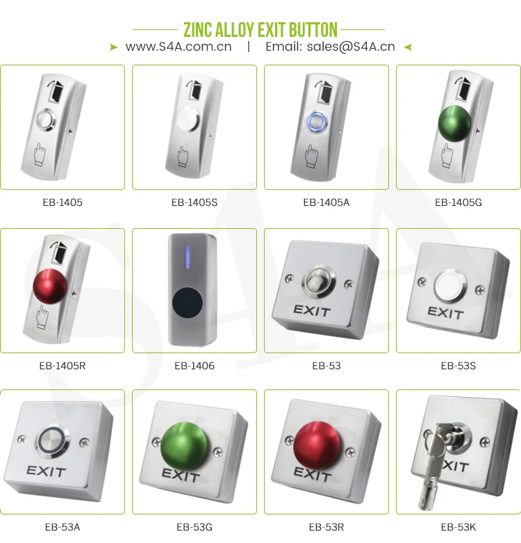 Zinc Alloy Exit Button