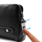 Bag Clutch 2021 New Custom Handbag Men Fingerprint Bag Lock Genuine Leather Clutch Bag