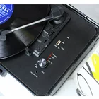 Player Custom Logo Retro Speakers Stereo Black Turntable Vinyl Record Player For Party