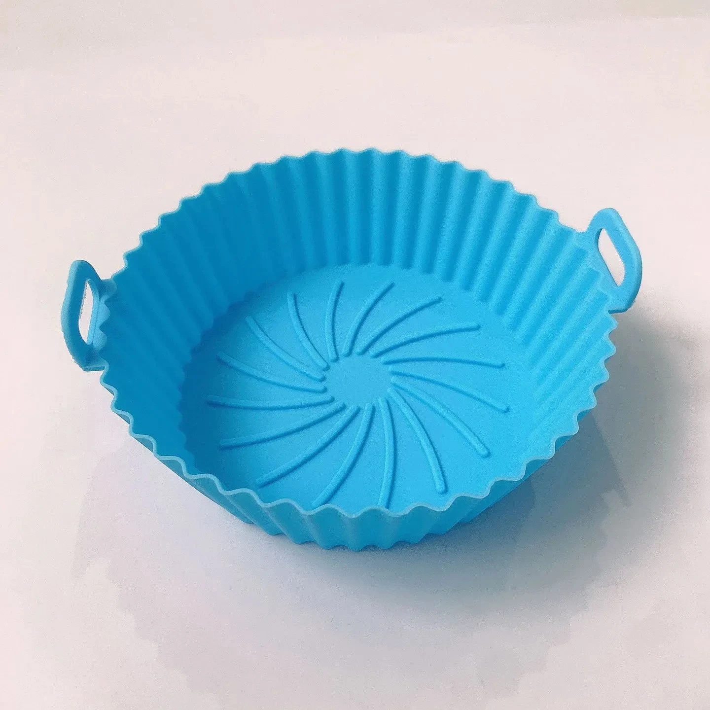 Round Air Fryer Silicone Pot Silicone Foldable Heat Resistant Baking Dishes Silicone Air Fryer Liners With Trays
