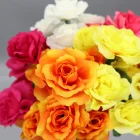 Day Silk Flower Artificial Flower Rose Wedding Decoration Valentine's Day Gift Customized OEM