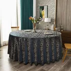 Cloth Retro Luxury High-quality Large Round Table Cloth Used In Star Hotels And Restaurants
