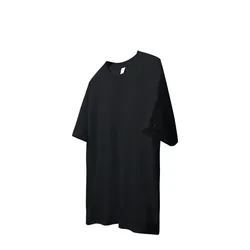 INFLATION 220 gsm customize graphic t-shirt Black white t shirt pour hommes plain streetwear custom men's clothing t-shirts