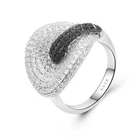 Rings Ring Wild Apple Mushroom Pattern Rings For Men And Women Zircon Silver Ring