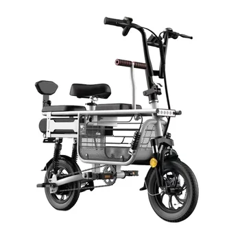 12 inch  48V350W lithium battery  e bike  High carbon steel bike  folding ebike electric bicycle