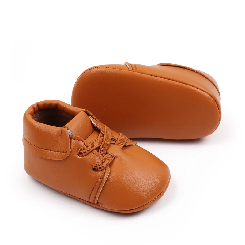 Unisex Baby Shoes New Soft Bottom Pu Lightweight Newborn Shoes Size 0-15 Months for Boys and Girls factory