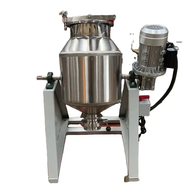 WeiLu D15 dry powder pre mixing mixer 304 Stainless steel container dry powder mixer drum mixer Manufacturers direct sale