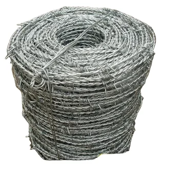Galvanized barbed wire PVC barbed wire prison ranch fence barbed wire