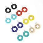 Earrings Earrings European And American Fashion Geometric Circle Multicolor Rice Bead Handmade Earrings