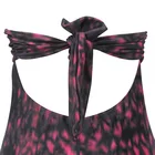 Factory Customized Ladies Back Neck Halter Monokini Plus Size Sexy 1 Piece Swimsuit With Shirring