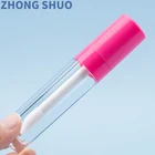 Red Lip Gloss Tubes Custom LOGO Cosmetic 8ml Nude Lip Gloss Tubes With Brush Applicator