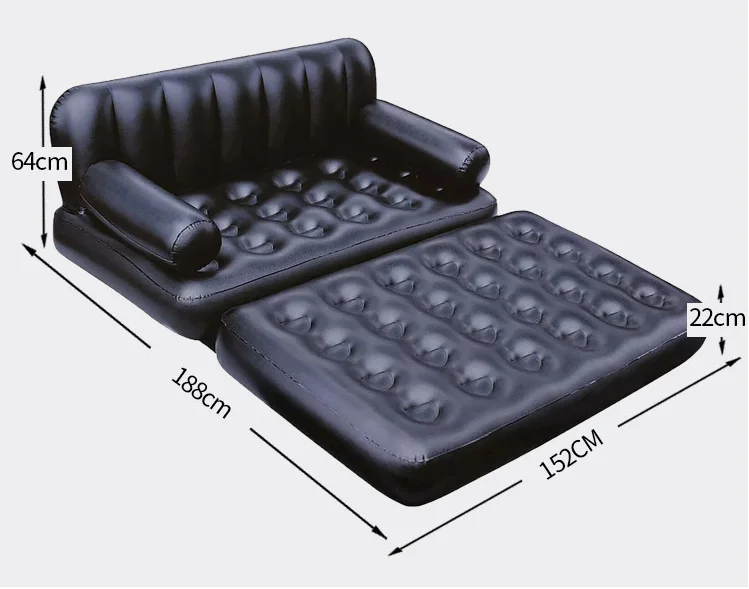 Hot Sale Inflatable Sofa Double Person Inflatable Lounge Chair Lazy Person Inflatable Sofa factory
