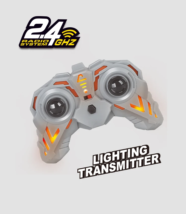 fast gearz 24ghz rc stunt car for kids 360 flips double sided driving remote control toy with expert stunt moves-4