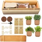 Indoor Bonsai Garden Non-Woven Pot Growing Kit Indoor Herb Garden Starter Kit Bonsai Kit