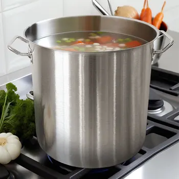 DaoSheng Best Selling 15 Quart Stainless Steel Stock Pot For Stewing 3 Layers Compound Bottom Cooking Pots