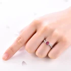 Ring 925 Sterling Silver Engagement Ring 5MM 3A Zirconia Infinity Ring For Women