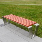 Creative Design Good Quality Garden Park Bench Stainless Steel Outdoor Wood Bench
