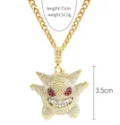Cross Hot Selling Punk Diamond Cross Lion King Broken Heart Lightning Necklaces For Men