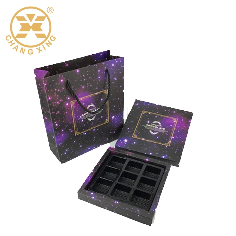 Custom Shape Chocolate Packaging Box with 4c Offset Printing for Food Grade Candy and Gift Boxes