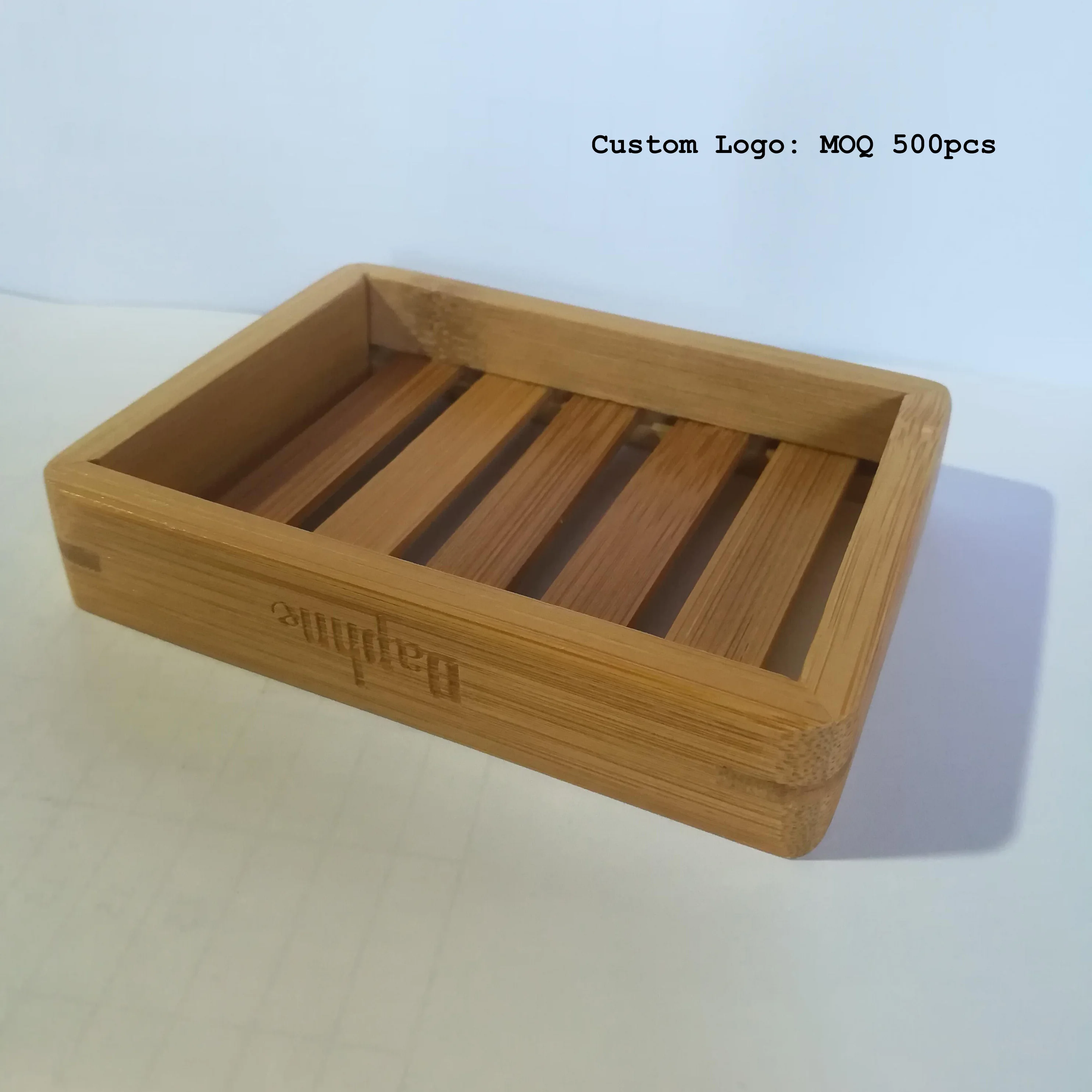H661 Bathroom Organizing Accessories Environmental Drying Soaps Holder Natural Colour Drain Wood Bamboo Soap Dishes
