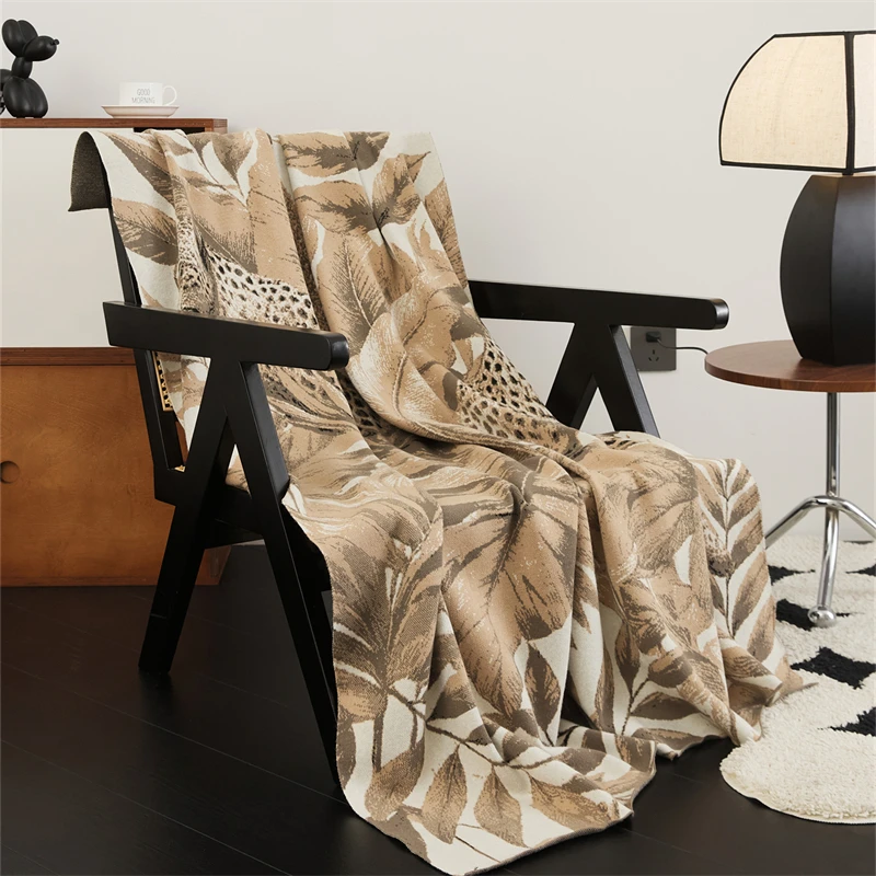 product xn cheap soft new custom jacquard wild factory viscose blend knitted throw blanket home office gift decoration-64