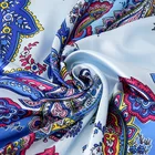 Scarf Custom New Classical Printed Waistband Silk Scarf 90 Square Digital Printing Luxury Satin Silk Scarves And Shawl